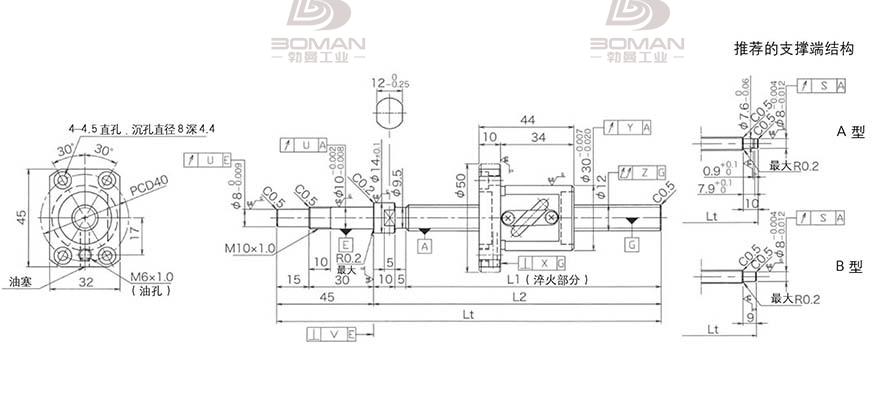 KURODA GP1205DS-BALR-0300B-C3F 黑田精工和thk丝杆比较