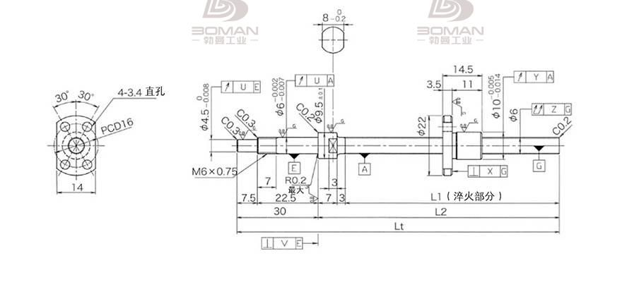 KURODA DP0601JS-HDNR-0210B-C3F 黑田精工丝杆怎么安装