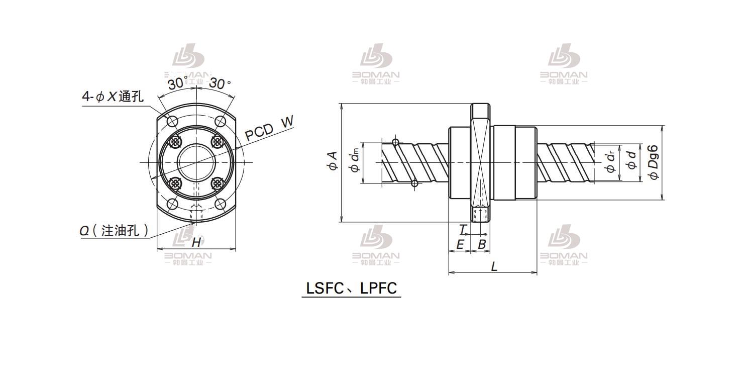 NSK LPFC4040-6-NSK LSFC滚珠丝杠